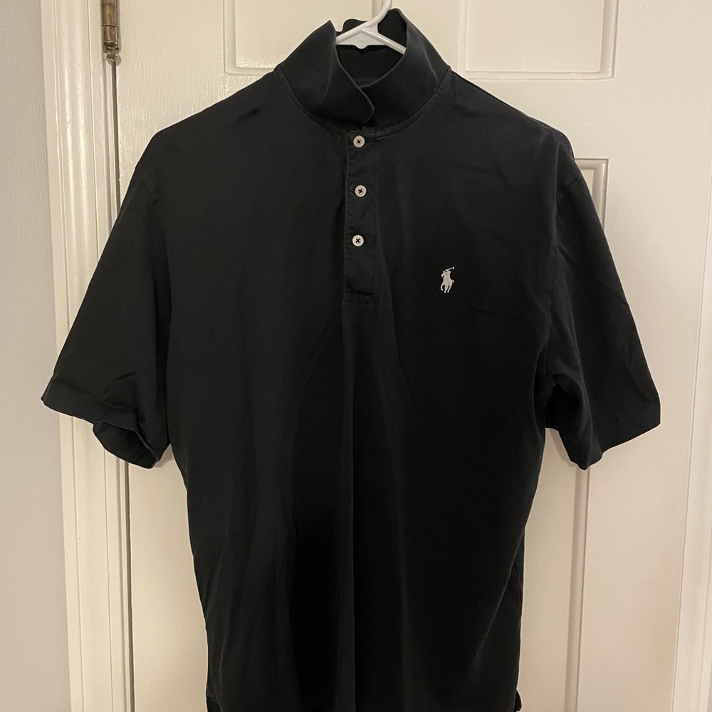 Polo Golf, size medium, black, New Albany CC logo